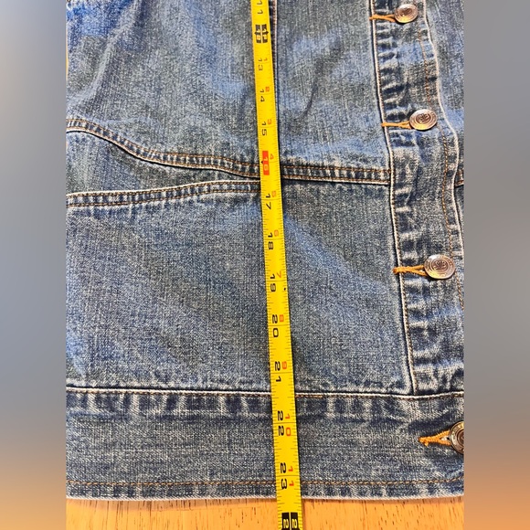 St John's Bay Women’s Vintage Indigo Jean Blue Size Medium Western, Retro - Picture 12 of 13